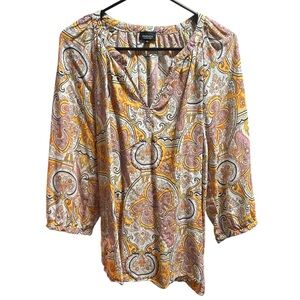 Jones New York Multicolor Paisley Blouse